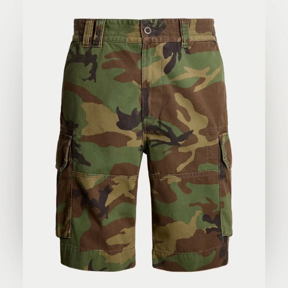 NWT Polo Ralph Lauren Men’s 10.5-Inch Gellar Relaxed Fit Cargo Short. “Camo”, 38 - Picture 4 of 12